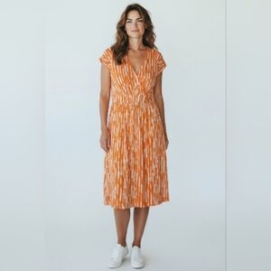 Boden Dress Women Size 6P Orange White
